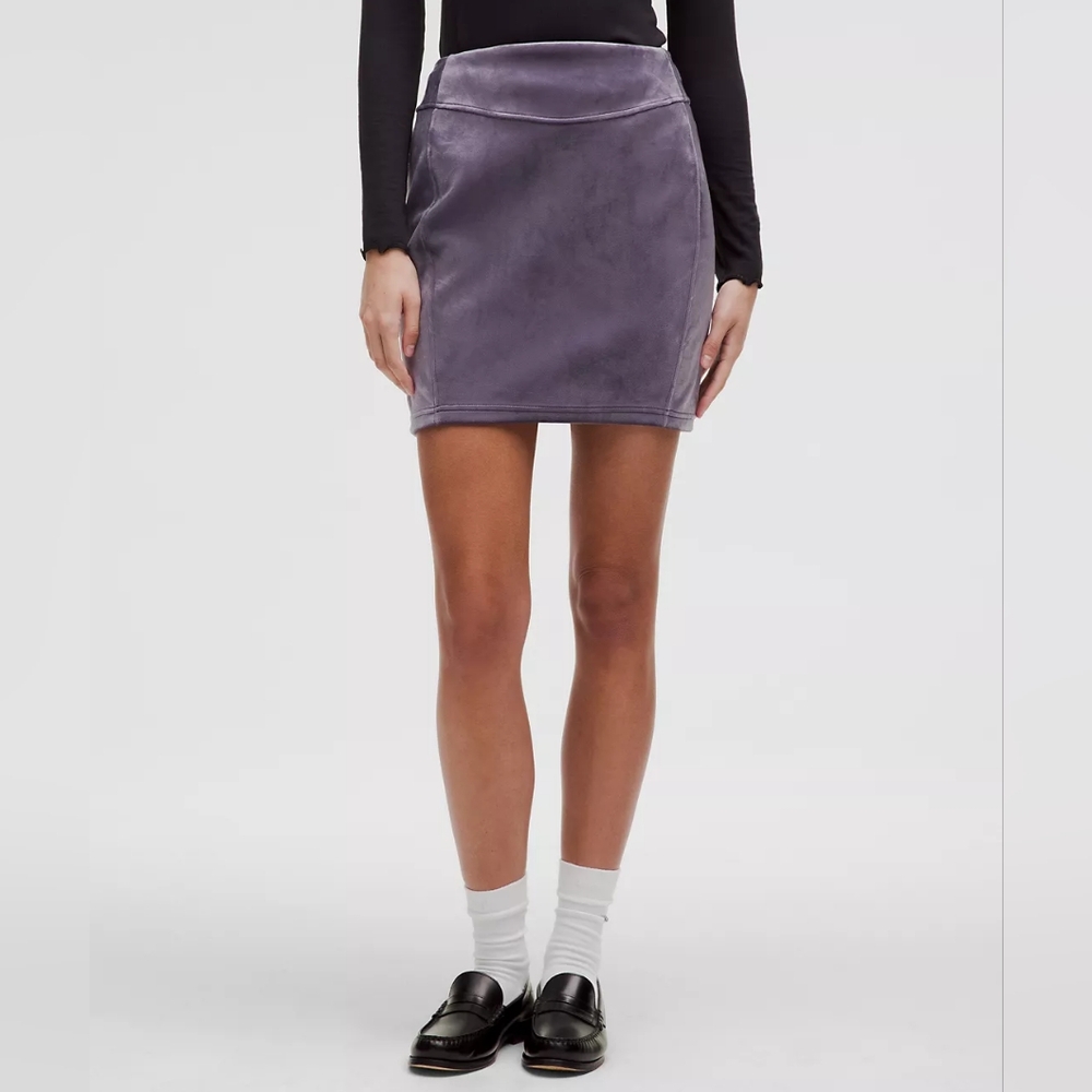 Lululemon Athletica Scuba‎ HR Mini Skirt Velvet Size Large
